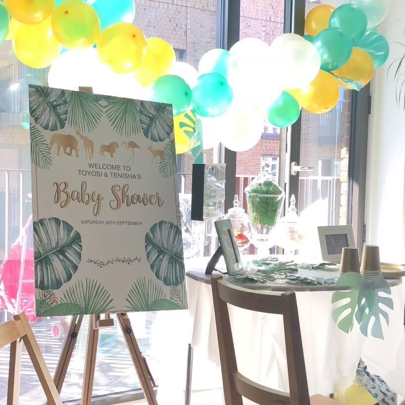 baby shower correx sign design