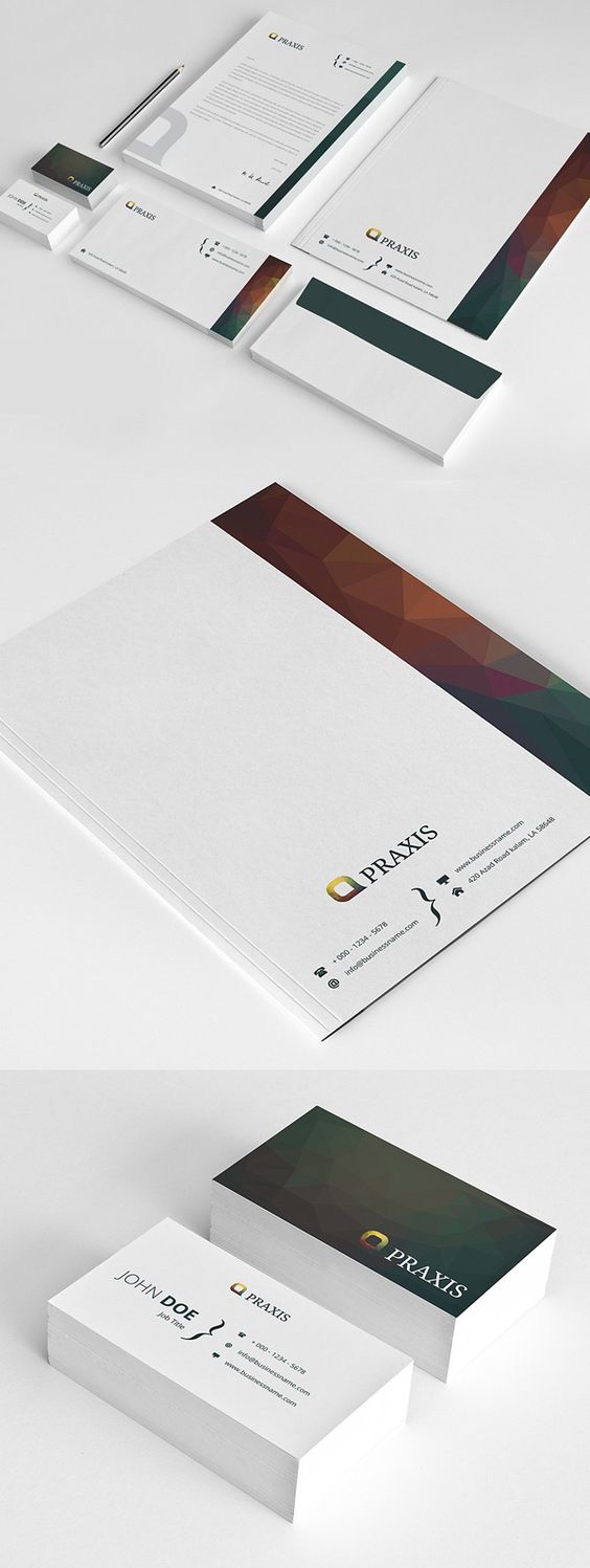 gradients letterhead