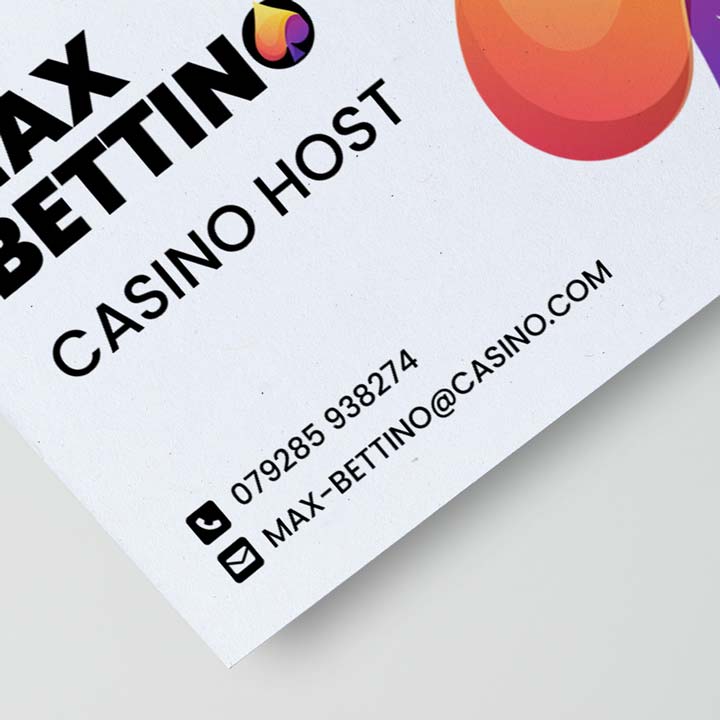 Premium Business Card 450gsm Silk Uncoated