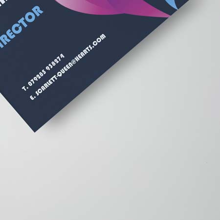 Next Day Business Cards 450gsm silk