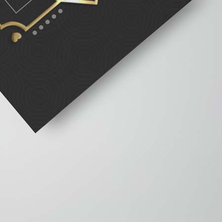 Foil Business Card Gold Silver 450gsm silk matt velvet