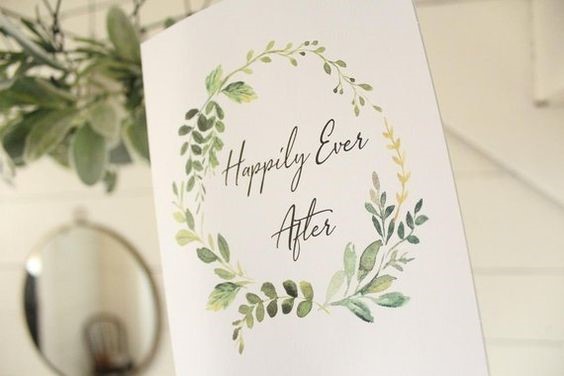 happily ever after wedding card