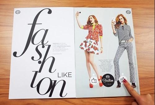 canda facebook like button advert