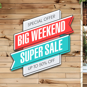 Custom Size Foam Signs