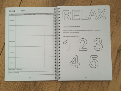 wire bound book printing mental health diary chill your beans instantprint