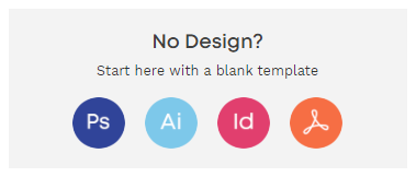 instantprint's free blank template download buttons