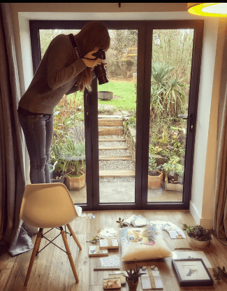 Kate Moby illustrator at work