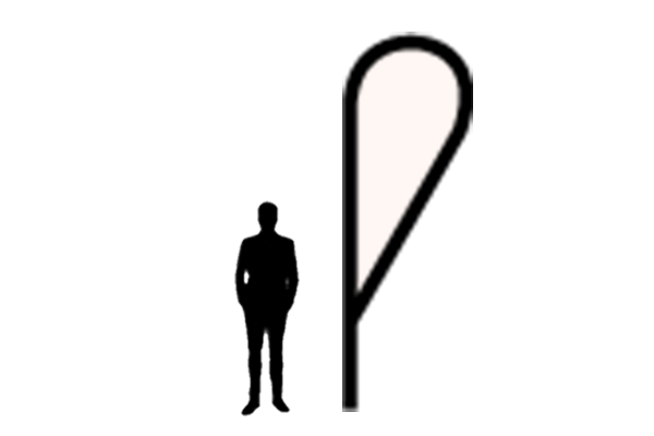 Large Teardrop Flag